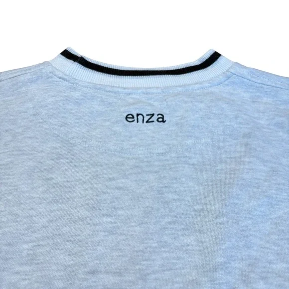 Vintage Enzo Iowa Hawkeyes crewneck Sweatshirt Gray Colorblock Pullover Size XL